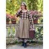 dress GERANIUM Large checks and Houndstooth woolly cotton Les Ours - 4