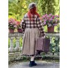 dress GERANIUM Large checks and Houndstooth woolly cotton Les Ours - 5