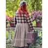 dress GERANIUM Large checks and Houndstooth woolly cotton Les Ours - 6