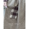 dress GERANIUM Large checks and Houndstooth woolly cotton Les Ours - 34