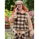 vest CHARLY Large checks wooly cotton Les Ours - 7