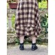 skirt CURCUMA Large checks wooly cotton Les Ours - 8