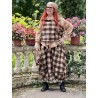 skirt CURCUMA Large checks wooly cotton Les Ours - 9