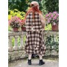 skirt CURCUMA Large checks wooly cotton Les Ours - 10