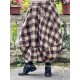 skirt CURCUMA Large checks wooly cotton Les Ours - 7