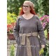 dress ALLIUM Black linen Les Ours - 4