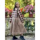 dress GERANIUM Large checks and Houndstooth woolly cotton Les Ours - 13