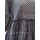 tunic JACINTHE Black with white polka dots cotton voile Les Ours - 16