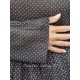 tunic JACINTHE Black with white polka dots cotton voile Les Ours - 17