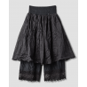 skirt 22252 MIRVA Black organdie and silk Ewa i Walla - 1