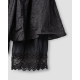 skirt 22252 MIRVA Black organdie and silk Ewa i Walla - 1