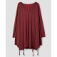 tunic 44986 DANIA Burgundy jersey Ewa i Walla - 1