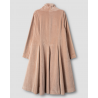 coat 66756 MAJROS Taupe velvet Ewa i Walla - 30