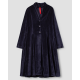 coat 66756 MAJROS Midnight blue velvet Ewa i Walla - 18