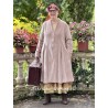 coat 66756 MAJROS Taupe velvet Ewa i Walla - 8