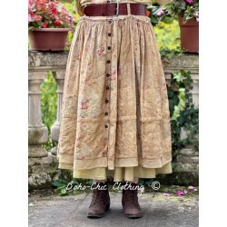 skirt 22250 MAIDA Flower linen