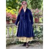 coat 66756 MAJROS Midnight blue velvet Ewa i Walla - 9