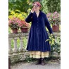 coat 66756 MAJROS Midnight blue velvet Ewa i Walla - 10