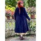 coat 66756 MAJROS Midnight blue velvet Ewa i Walla - 13