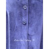 coat 66756 MAJROS Midnight blue velvet Ewa i Walla - 19