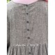 dress 55876 VANDA Dark ecru striped linen Ewa i Walla - 18