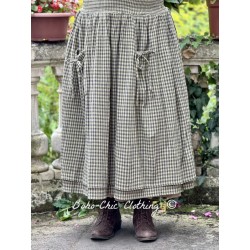 skirt 22258 AINI Small checks cotton Ewa i Walla - 1