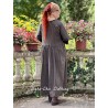 dress CANNE Black linen Les Ours - 13