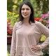 long sleeves T-shirt 44984 GINGER Taupe jersey Ewa i Walla - 7