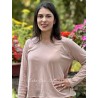 long sleeves T-shirt 44984 GINGER Taupe jersey Ewa i Walla - 7