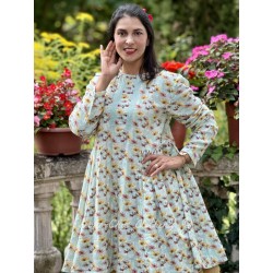 tunique 44111 TAVIA coton double Fleuri