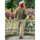 trouser 11413 BOTVI Dark ecru striped linen Ewa i Walla - 5