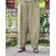 trouser 11413 BOTVI Dark ecru striped linen Ewa i Walla - 2