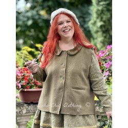 gilet 33381 SISSELA laine bouillie Olive