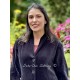 coat 66756 MAJROS Black velvet Ewa i Walla - 11