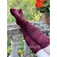 socks 77606 ERNA Burgundy cotton Ewa i Walla - 1