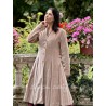 coat 66756 MAJROS Taupe velvet Ewa i Walla - 20