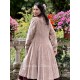 coat 66756 MAJROS Taupe velvet Ewa i Walla - 25