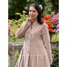 coat 66756 MAJROS Taupe velvet Ewa i Walla - 21