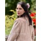 coat 66756 MAJROS Taupe velvet Ewa i Walla - 27