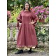 dress 55866 LISE-LOTT Burgundy double cotton Ewa i Walla - 1