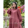 dress 55866 LISE-LOTT Burgundy double cotton Ewa i Walla - 1