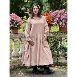 dress 55866 LISE-LOTT Taupe double cotton Ewa i Walla - 1