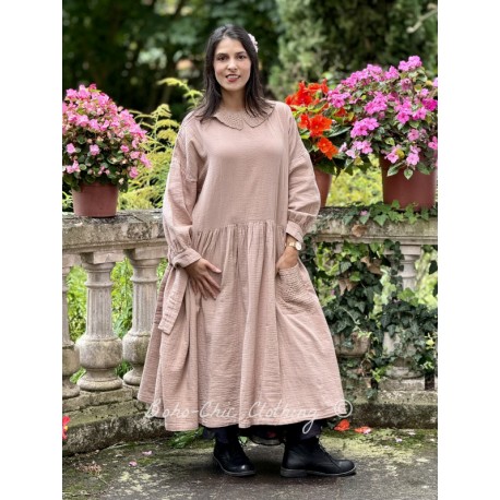 robe 55866 LISE-LOTT coton double Taupe Ewa i Walla - 1