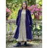 coat 66756 MAJROS Midnight blue velvet Ewa i Walla - 8