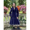 coat 66756 MAJROS Midnight blue velvet Ewa i Walla - 2