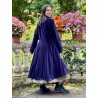 coat 66756 MAJROS Midnight blue velvet Ewa i Walla - 6