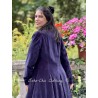 coat 66756 MAJROS Midnight blue velvet Ewa i Walla - 7