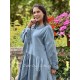 dress 55866 LISE-LOTT Storm blue double cotton Ewa i Walla - 3