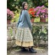 skirt 22253 PIRJO Ecru hard voile and embroidered fishnet Ewa i Walla - 9