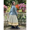 skirt 22253 PIRJO Ecru hard voile and embroidered fishnet Ewa i Walla - 9